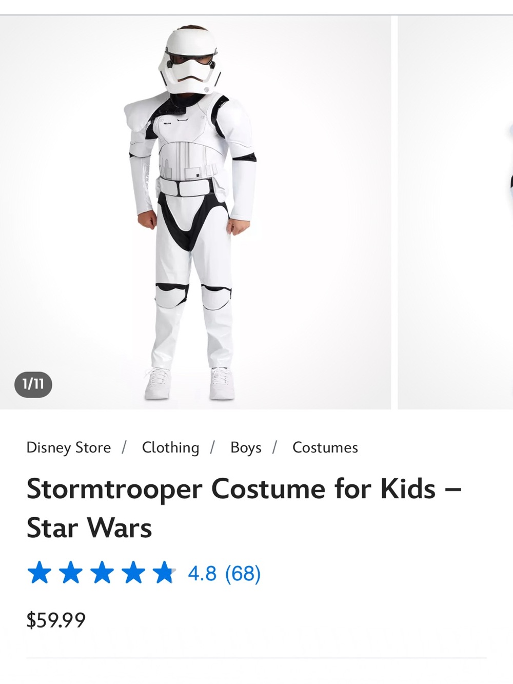 Disney Stormtrooper Costume